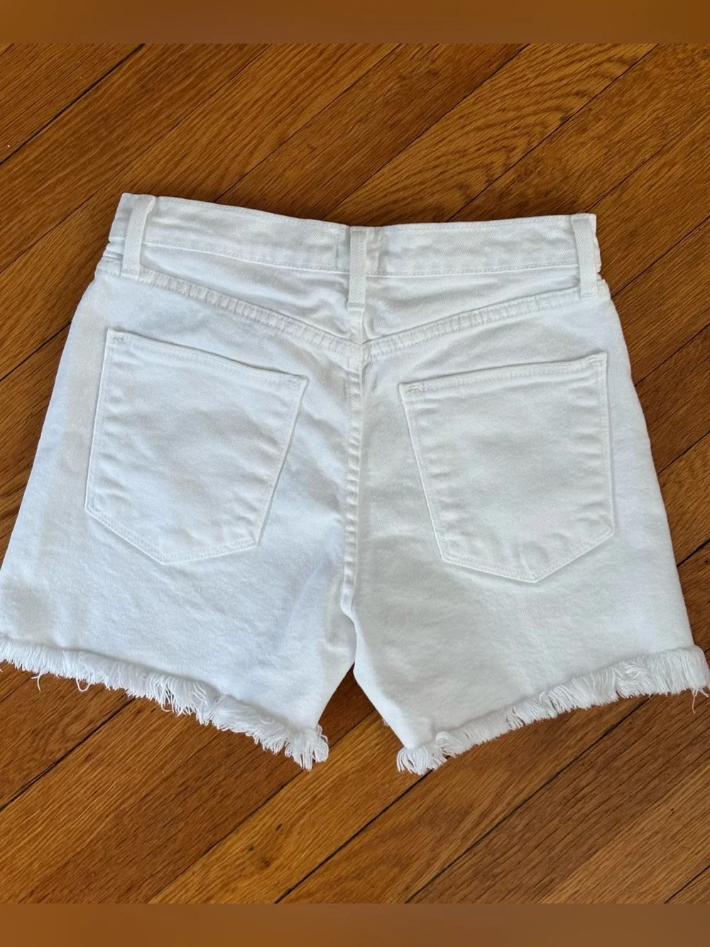 JUST BLACK White Denim Shorts Small